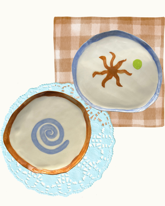 Ying & Yang Plate Set