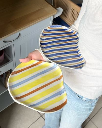 Striped Plate Set