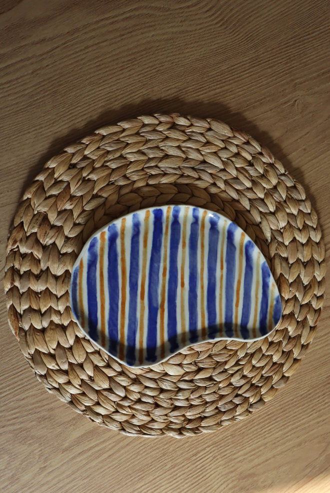 Striped Plate Set