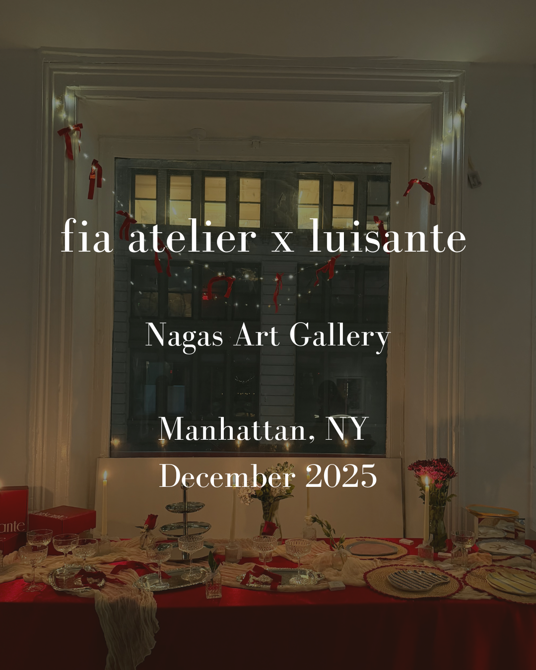 fia atelier x luisante holiday cocktail party